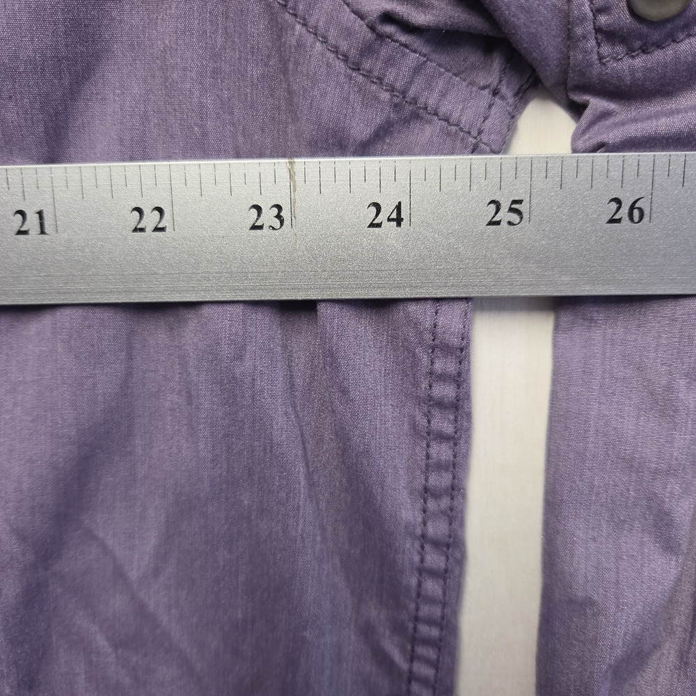 Hurley Shirt Mens Gray Solid Casual Button Down Long Sleeve Collared Size 2XL - Picture 10 of 10